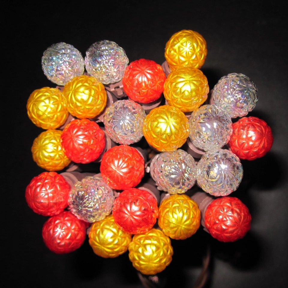 Customizable G15 LED Globe String Lights - Diamond Cut Glass, Multiple Counts (35/50/70), Direct from the Factory for a Bright Christmas (5) Customizable G15 LED Globe String Lights - Diamond Cut Glass, Multiple Counts (35/50/70), Direct from the Factory for a Bright Christmas (5)