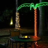 Customizable 7FT Lush Incandescent Palm Tree Rope Light - Outdoor Tropical Ambiance by a Renowned Manufacturing Plant (2)