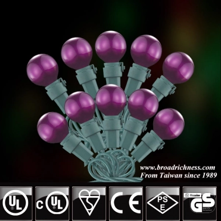 Adding a Touch of Purple Elegance: G15 LED Globe String Lights