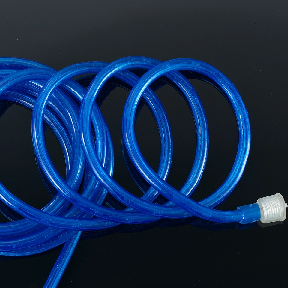 Blue LED Rope Lights - Commercial-Grade Exterior Rope Lighting, Heavy-Duty Outdoor Use, Perfect for Merry Christmas Illumination (4)