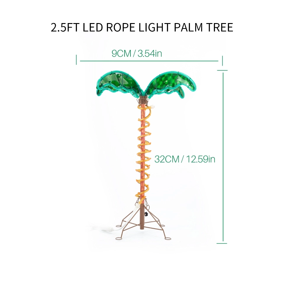 Customizable 2.5FT LED Palm Tree Rope Light - Durable Outdoor Illumination by a Trusted Manufacturer (4)