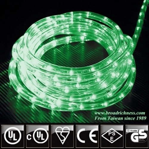 Green LED Rope Light, 2-Wire, 1/2''(3/8''), 120 Volt Green LED Rope Light, 2-Wire, 1/2''(3/8''), 120 Volt