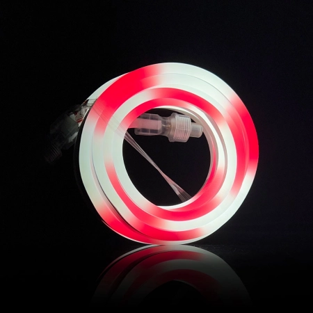 Wholesale Customizable Red & White LED Neon Rope Light Kit SMD5050 - 84 LEDs/m AC110V-120V for DIY Projects and Contractors