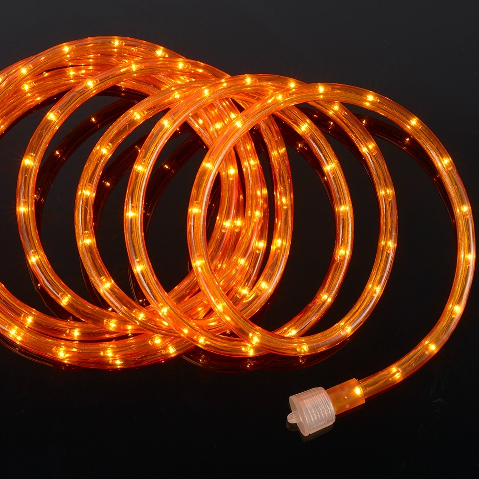 Outdoor Incandescent Rope Lights - Vibrant Orange Rope Lighting for Festive Christmas Tree Ambiance - Durable 3/8" Rope Light (3)