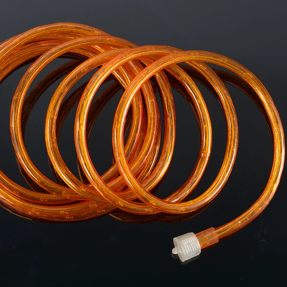 Outdoor Incandescent Rope Lights - Vibrant Orange Rope Lighting for Festive Christmas Tree Ambiance - Durable 3/8" Rope Light (4) Outdoor Incandescent Rope Lights - Vibrant Orange Rope Lighting for Festive Christmas Tree Ambiance - Durable 3/8" Rope Light (4)