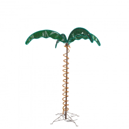 Custom Tropical Oasis: 4.5ft Tall Palm Tree Incandescent Rope Light Display - Tailored by Expert Manufacturing Plant Custom Tropical Oasis: 4.5ft Tall Palm Tree Incandescent Rope Light Display - Tailored by Expert Manufacturing Plant