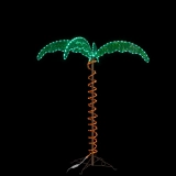 Custom Tropical Oasis: 4.5ft Tall Palm Tree Incandescent Rope Light Display - Tailored by Expert Manufacturing Plant (2)