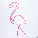 Customizable Elegance: 2FT Tall Incandescent Rope Light Flamingo for Outdoor Decor - Crafted by Premier Manufacturing Plant (3)