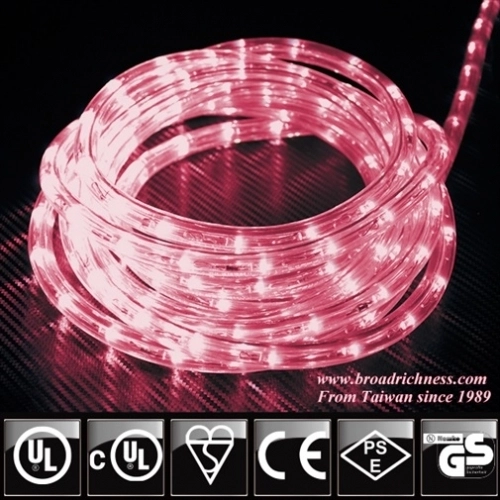 Pink LED Rope Light, 2-Wire, 1/2''(3/8''), 120 Volt Pink LED Rope Light, 2-Wire, 1/2''(3/8''), 120 Volt
