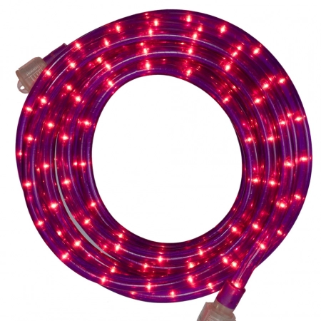 Premium Purple LED Rope Light - 120V, 2700K Warm Glow, 3/8" 2-Wire Design for Versatile Indoor/Outdoor Lighting