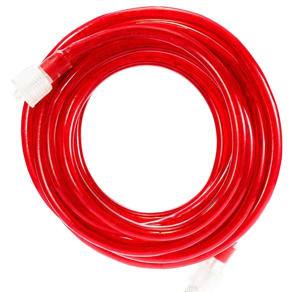 Red LED Rope Christmas Lights - Custom Length, 120V Outdoor Waterproof Rope Lighting for Festive Ambiance (2)