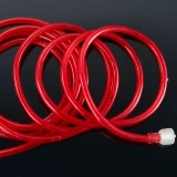 Red LED Rope Christmas Lights - Custom Length, 120V Outdoor Waterproof Rope Lighting for Festive Ambiance (4)
